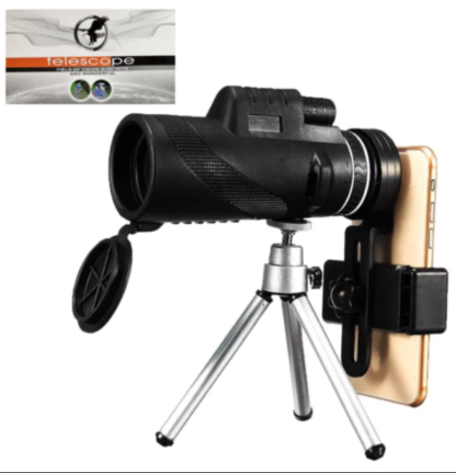 Telescopio Monocular Con Trípode Para Celular